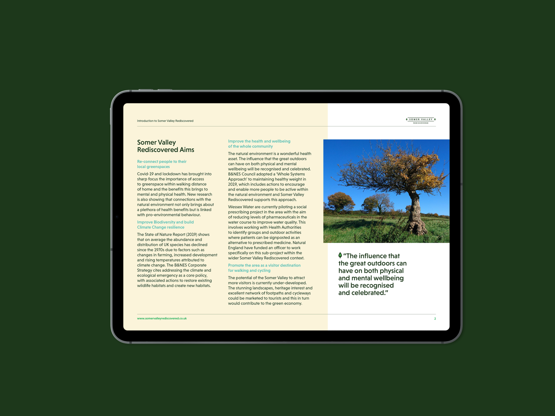 Logo Identity Somer Valley Project IPad Brochure V2